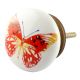 Multicolor Butterfly Ceramic Flat Wardrobe Knob Online